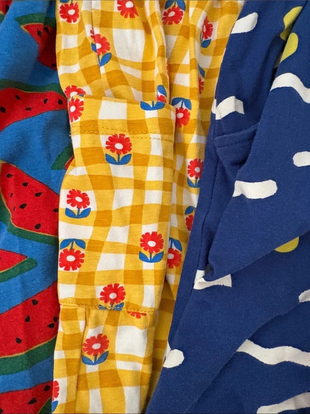 Hanna Andersson Play Dress Bundle of 5 Girls Size 4 Blue & Multi - Picture 4 of 8